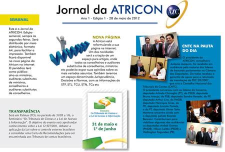 Capa da ª edição do Jornal da Atricon