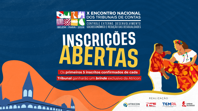 X Encontro Nacional dos Tribunais de Contas, Belém, Pará, 2026: inscrições abertas